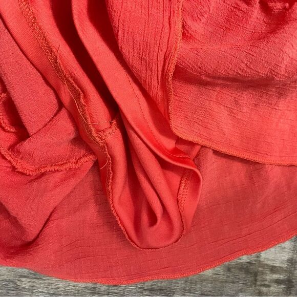 Mod Modele Coral Strapless High Low Ruffled Dress Size Small - Picture 8 of 13